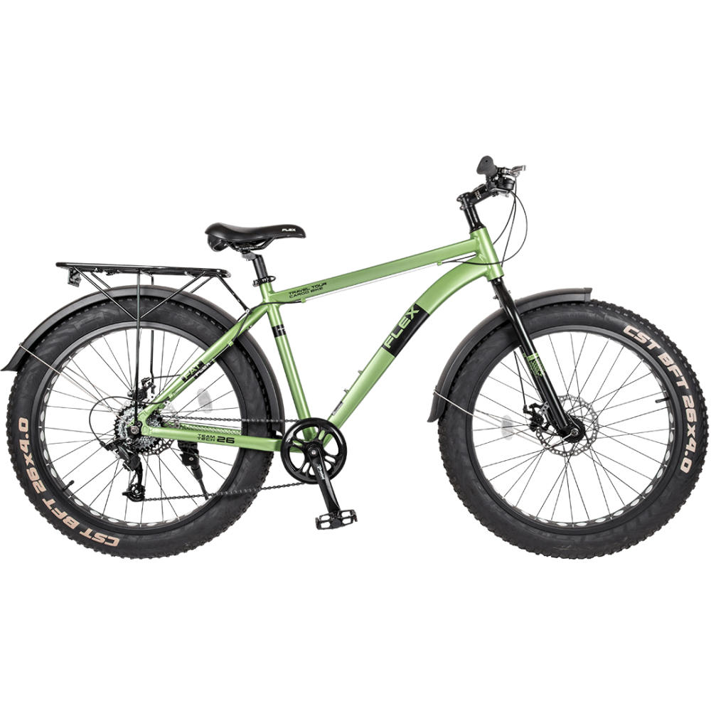 Купить велосипед Tech Team FLEX 26 2021 зеленый в Якутске по цене 33900  руб. - Официальный сайт Elektro-mall